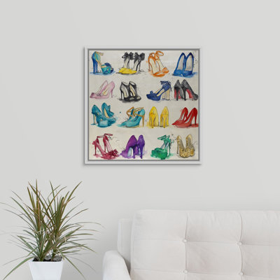 « placard of chaussures », peinture sur toile