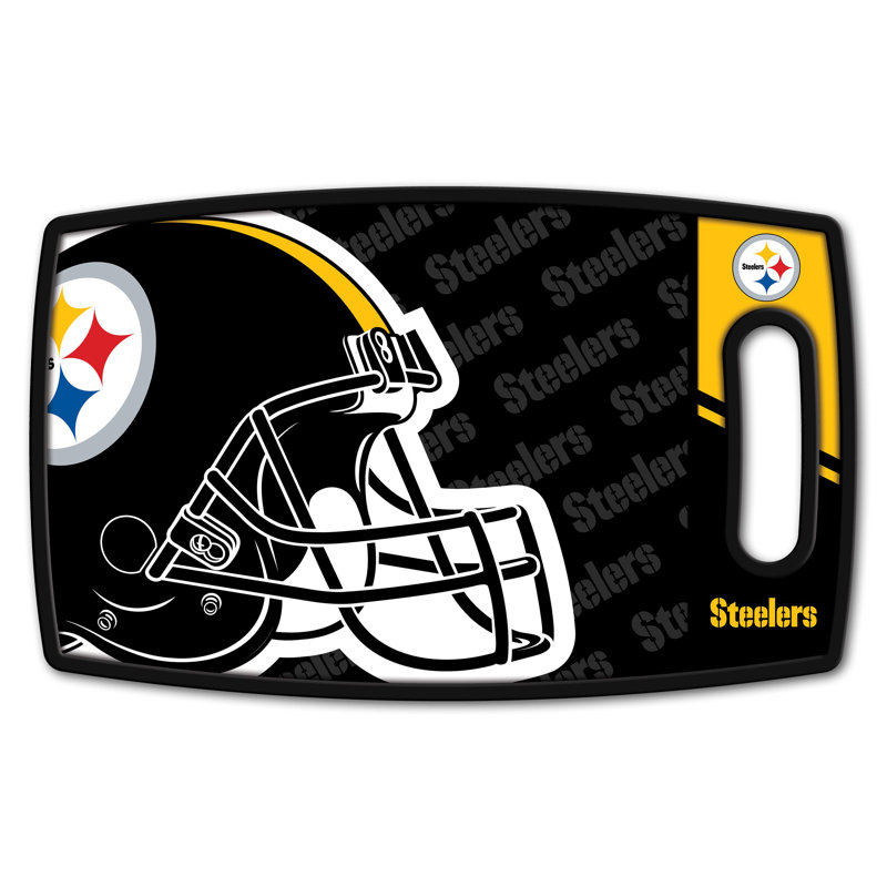 Wood Plastic Cutting Board, NFL Pittsburgh Steelers