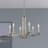 Dedham 6 - Light Steel Dimmable Chandelier-22375502