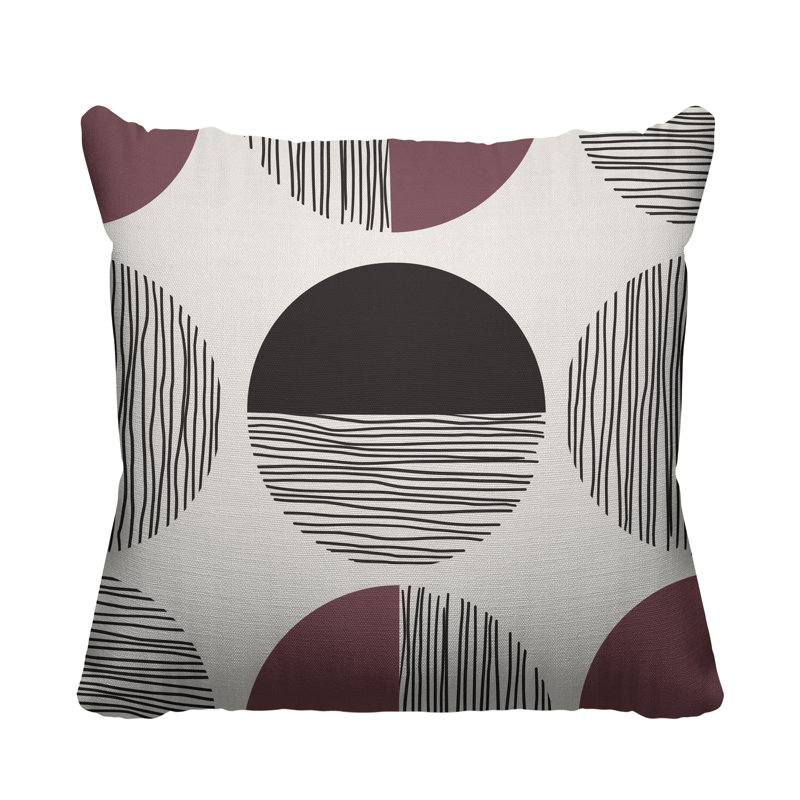 Coussin intérieur / extérieur Dubo, L 15 po x H 15 po, Mauve