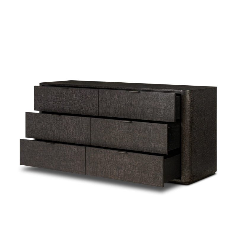 Stenson 6 Drawer Dresser-Dark Tamo Ash Veneer