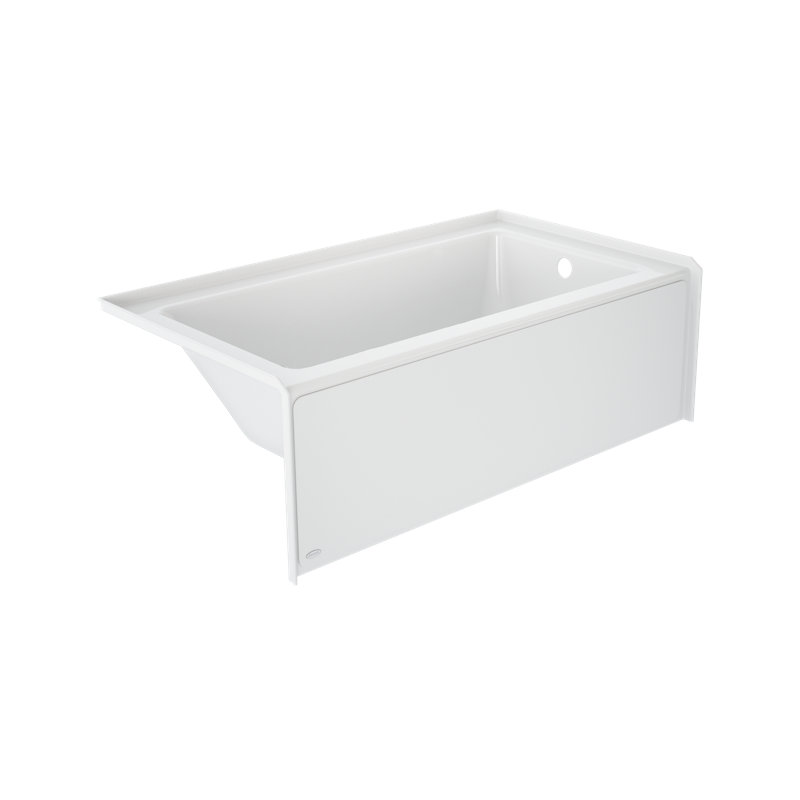 Trempage amovible à jupe rectangulaire 6032 Signature, Droite, Blanc