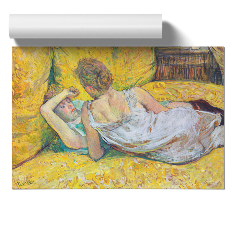 Abandonment by Henri de Toulouse Lautrec - Frameless Print, 30cm H x 42cm W x 0.1cm D