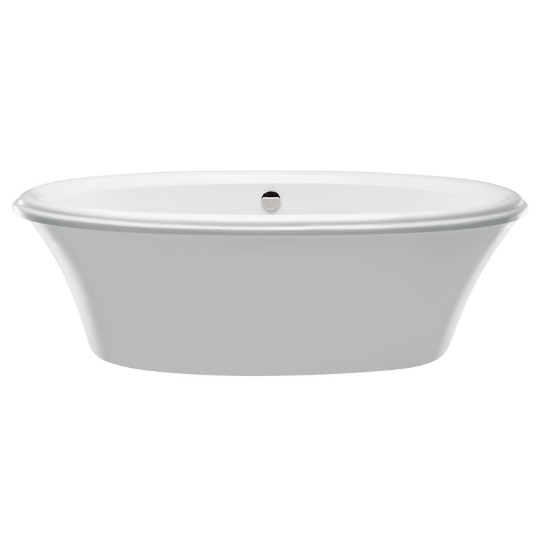 MTI Solutions 71.25" Freestanding Air Bathtub, White