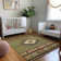 Premium Machine Washable Yamen AMF179 Spice Rug in , Green