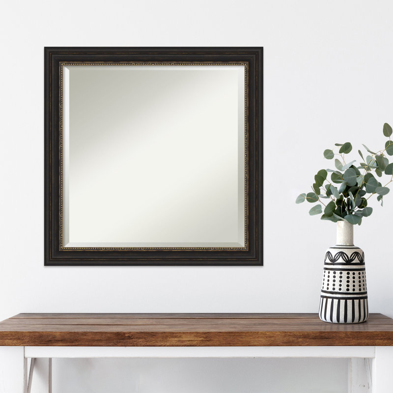 Miroir d'appoint mural en plastique, 23,5 po x 23,5 po