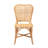 Pineapple Rattan Side Chair in Natural Brown