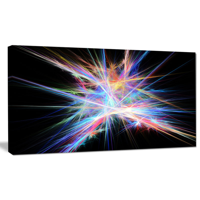 " Light Blue Spectrum Of Light ", 16" H x 32" W x 1" D