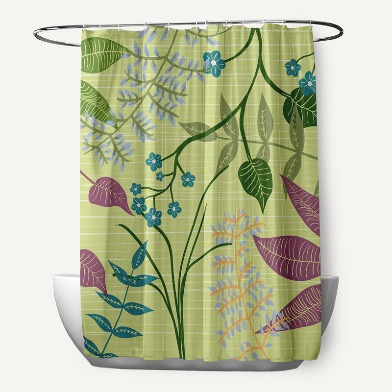 Rideau de douche simple Slezak, Vert