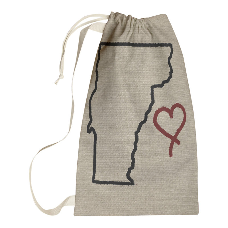 Sac à lessive « Love » hansard, Grand (H 36 po x l 28 po x P 1,5 po), Vermont