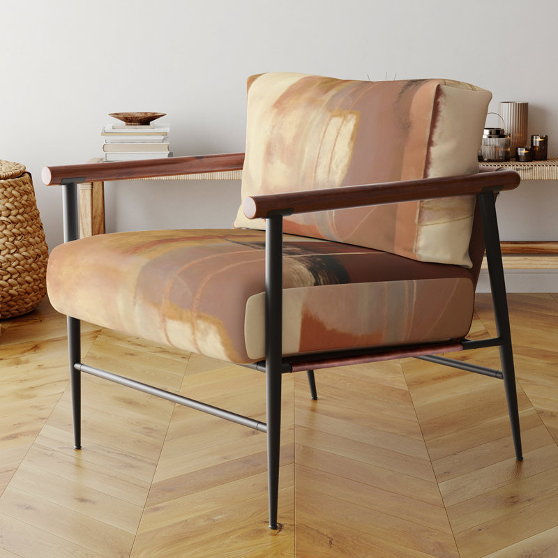 Culligan - Chaise rembourrée avec accoudoirs, Noir, noir, noir, noir