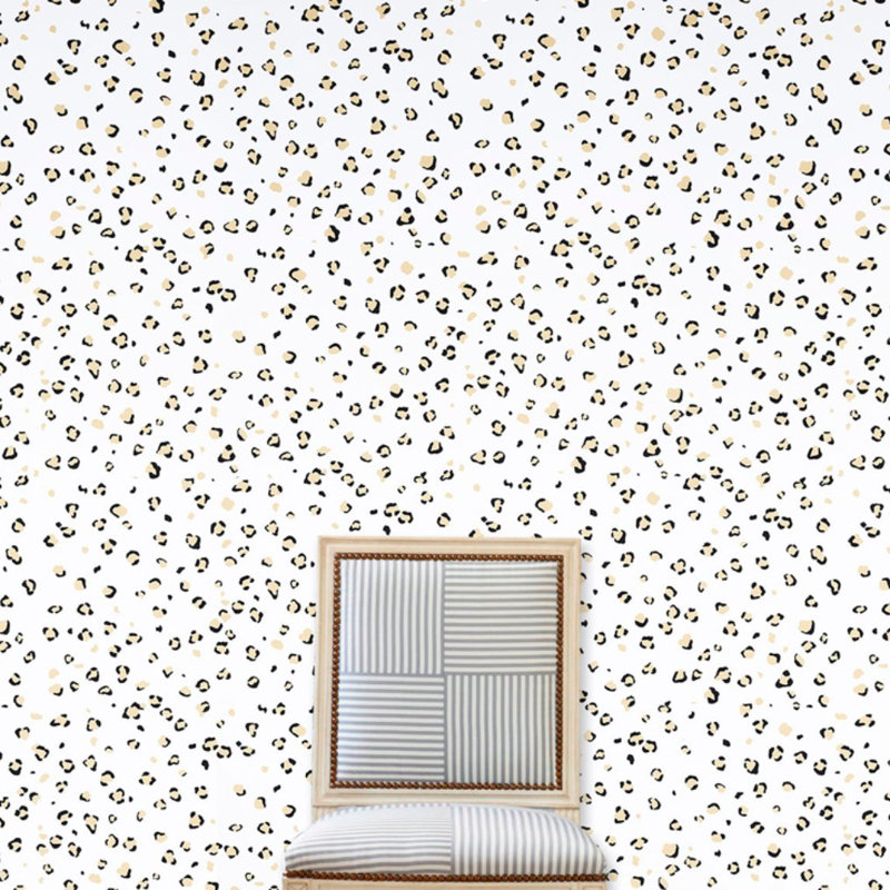 Papier peint sauvage Schumacher x Cristina Buckley, Safari ivoire