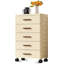Armoire de rangement mobile avec 5 tiroirs, organisateur de bureau roulant pour chambre à coucher, salon ou bureau, 48 x 30 x 84,5 cm