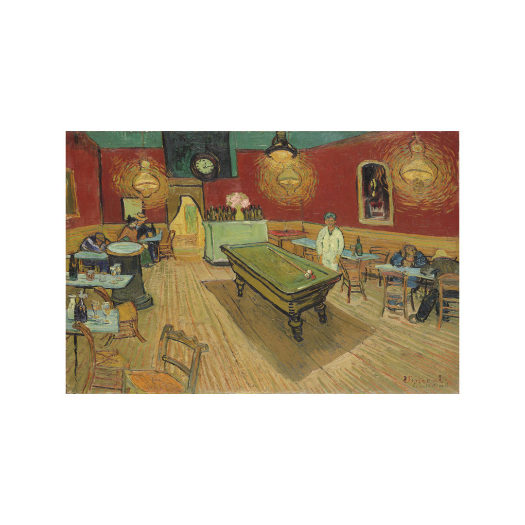 'The Night Café, 1888' by Vincent Van Gogh- Painting Print on Canvas