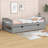 Platform Bed With Two Drawers-198657090