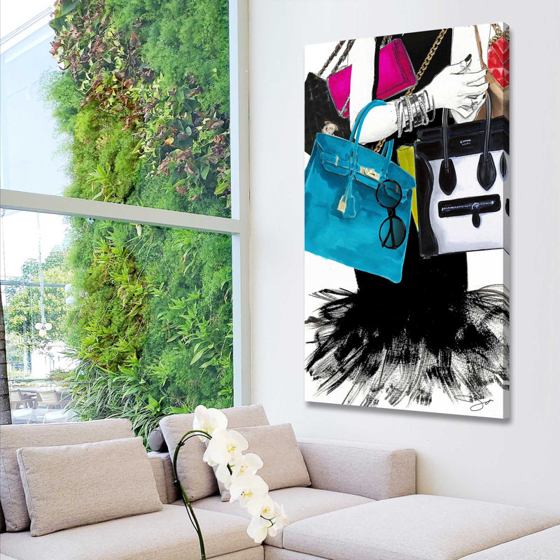 «Bag Lady 2 (Vertical)» par Jodi - impression, Toile tendue, H 40 po x l 24 po x P 1,5 po