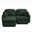 Chenille Cloud L-Shaped Loveseat Sofa,Deep Seat Sofa Couch with Movable Ottoman,Exquisite round pillows and quilted back cushions,Recessed Base Frame Legs,Easy Assembly,Fits Living Room-1107539456