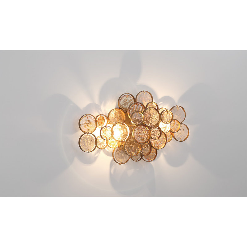 Trento 2 Light Vanity, Antique Gold