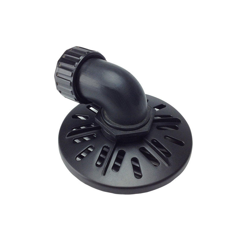 Black Low Suction Intake Attachment for Water Basin Pump
