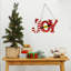 Santa Hat And Belt "Joy" Christmas Wall Sign - 12.25"