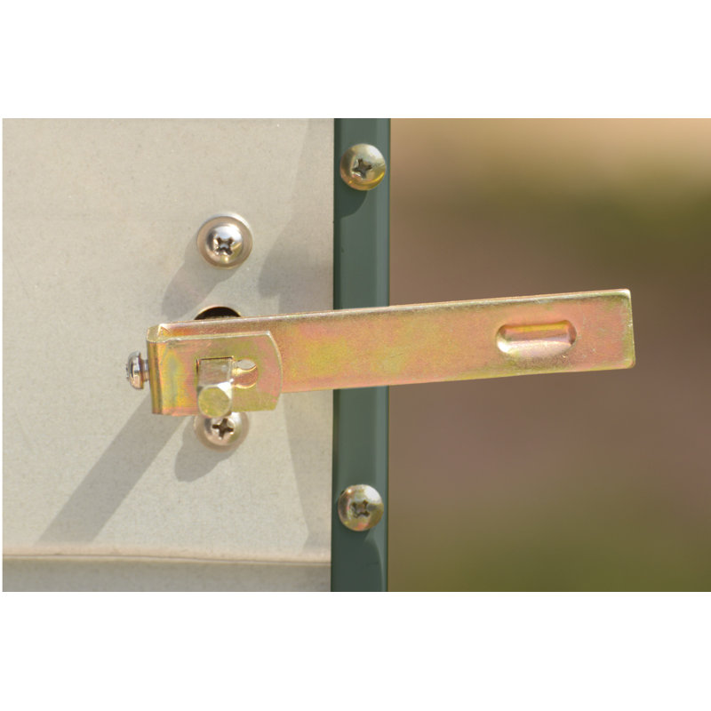 Scotts 5' x 3' Green Galvanized Steel Garden Storage Shed Kit