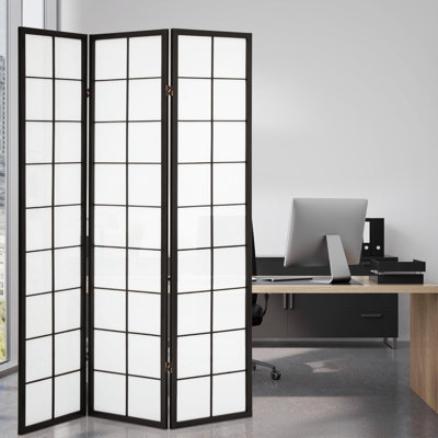 52"" W x 70.5"" H 3 - Panel Solid Wood Folding Room Divider Privacy Screen Living Room -  Latitude RunÂ®, 54191161CF9C4EB98065319FC943C48A