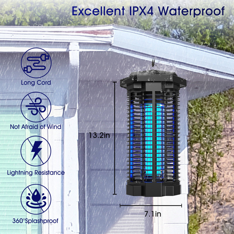 Moustiquaire 7,1 "imperméable à l'eau et aux moustiques, piège à insectes pour terrasse
