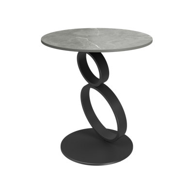 Ashneel Matt Grey Ceramic Side Table