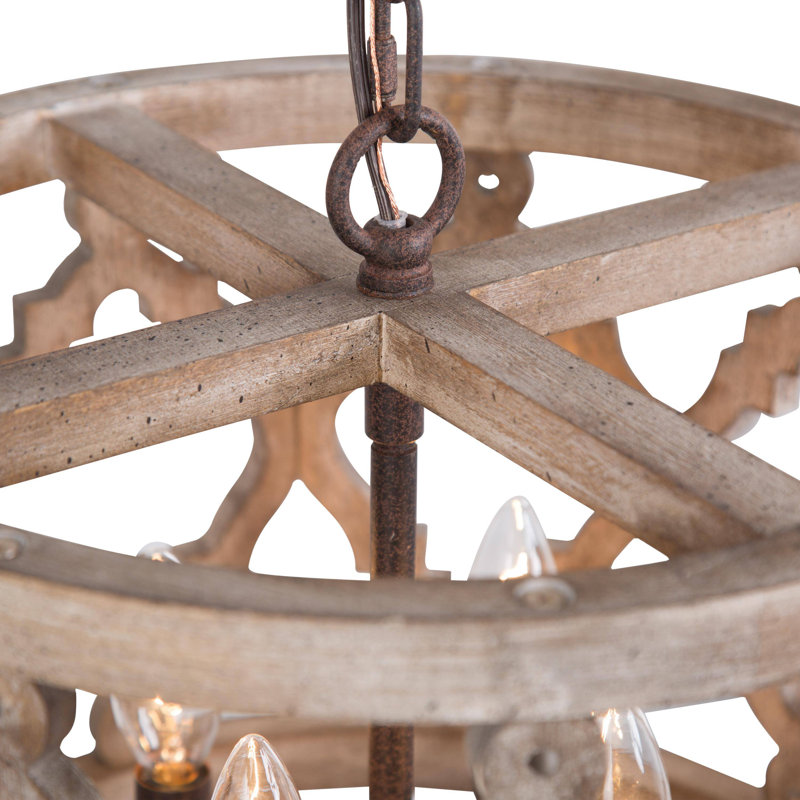 Marcus 4 - Light Dimmable Drum Chandelier