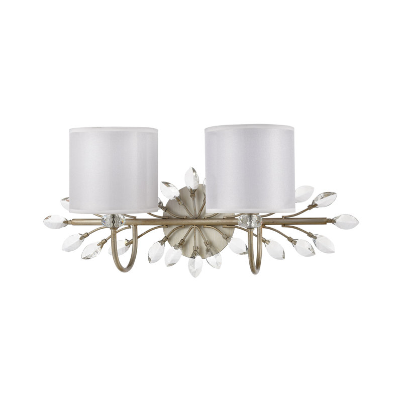 Asbury 24'' Wide 2-Light Vanity Light - Aged Silver