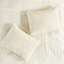 Ensemble de 3 couvre-lits très grand crème. Courtepointe plissée en coin Split. Microfibre. Remplir. . Magnifique literie plissée lavable à la machine. . Envoûtant 2-118742811-118742812