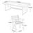 Yiu 4 - Person Pine Solid Wood Solid Wood Top Trestle Dining Set-143162161