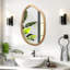 Miroir mural irrégulier décoratif, miroir asymétrique pour la décoration murale, miroirs décoratifs ondulés pour le salon, la salle de bain, le vestibule, miroir à forme irrégulière abstraite, 32 po x 22 po