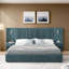 Lit plateforme tapissier avec tête de lit, table de chevet et lampes réglables pour les chambres minimalistes modernes-616481367-616481363