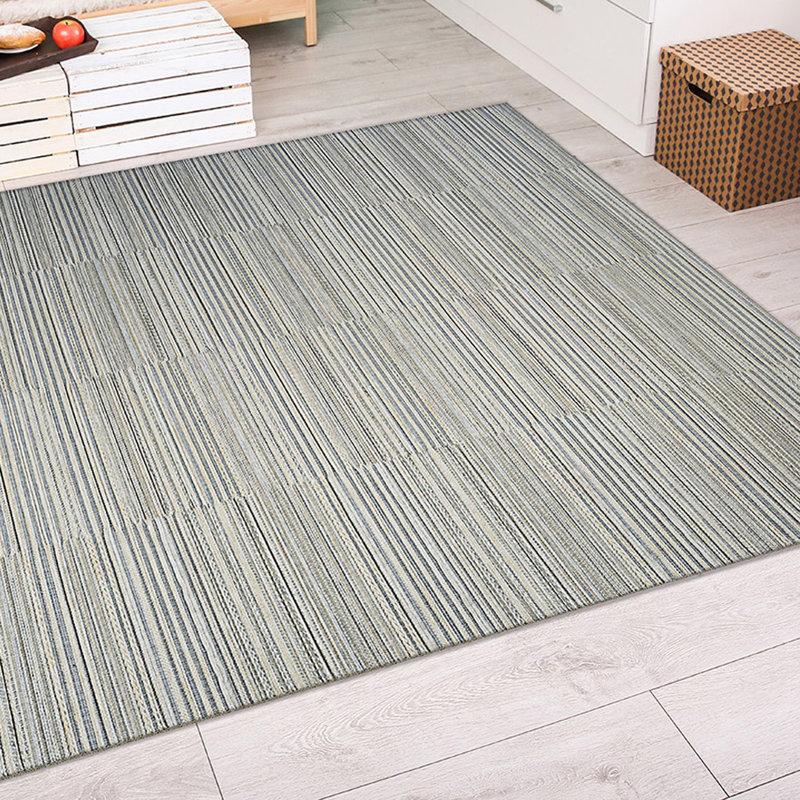 Tapis d'extérieur rayé or Kaz Kaz, Rectangle 2 pi x 3 pi 7 po