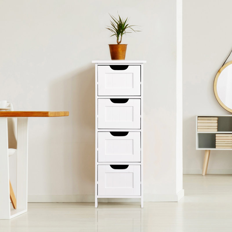 Armoire de rangement blanche pour salle de bain