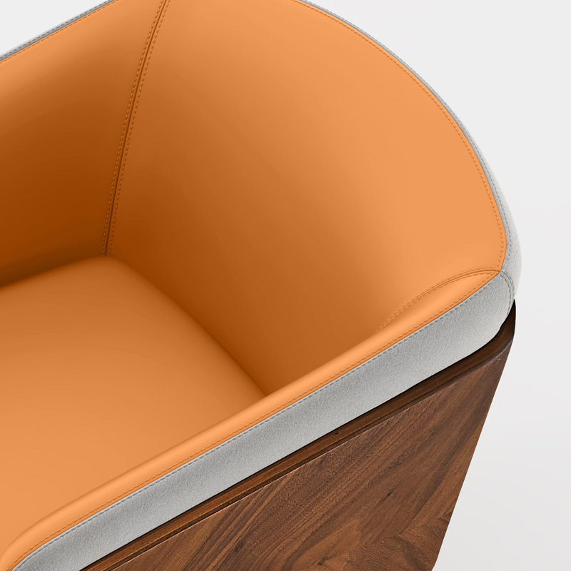 Chaise rembourrée Enrico, Jaune