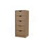 Commode à 5 tiroirs en chêne naturel pour chambre de bébé et chambre de bébé - Rangement moderne peu encombrant