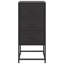 Ensemble de 2 tables de chevet standard en acier noir vidaXL 14,2 po x 15,4 po x 30,7 po-1595478815