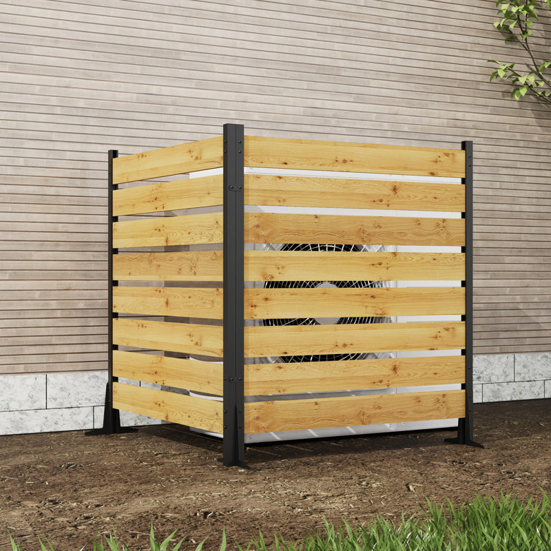 Écran d'intimité en bois de cèdre 55 po x 38,5 po Goodyo, H 55,1 po x l 38,6 po