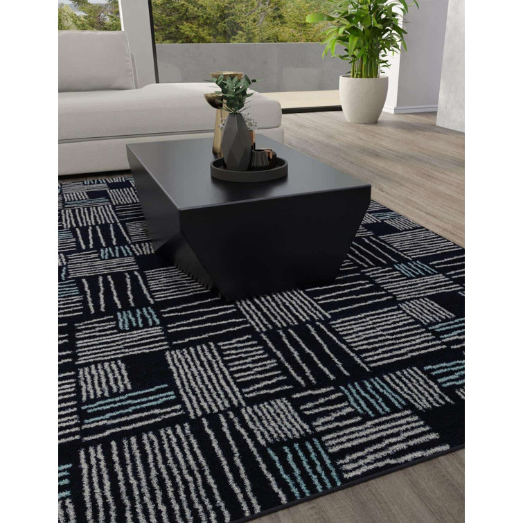 Anaka Synthetic Geometric Indoor Rug
