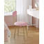 Dressing Table Chair with White Legs, Vanity Chair Stool with Soft Padding, Makeup Dressing Table Stool for Bedroom, Living Room-692234993