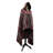 Wooded River Wampum - Hooded Throw - 72x48, Wearable Southwestern Wool Hooded Blanket for Comfort