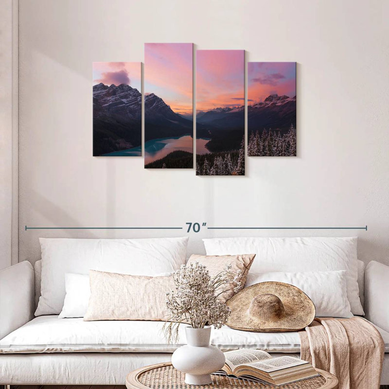 Alvord, paysage pittoresque de montagne de Banff, H 27 po x l 43 po