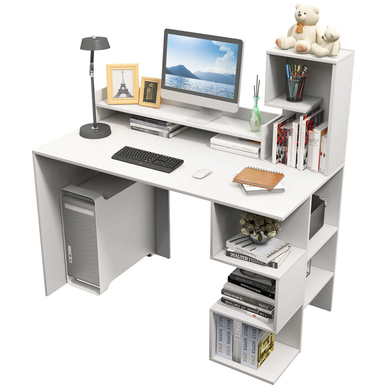 Bureau d'ordinateur l 48 po Matipaishe, Blanc
