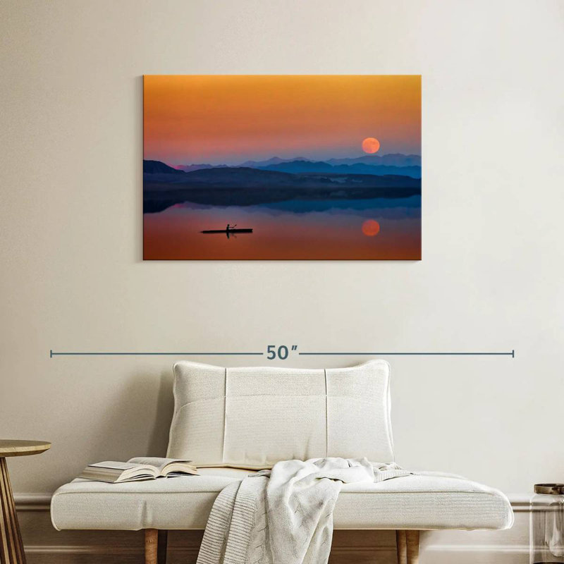 Gillard Sunset Rowboat, 24" H x 36" W
