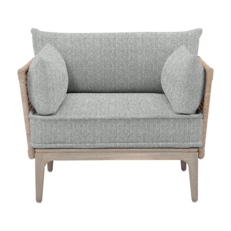 Catalonia Patio Chair with Cushions, White Linen 6016-000