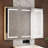Jamorris 47.2'' W 35.4'' H Surface Frameless Medicine Cabinet with Mirror 6 Adjustable Shelves