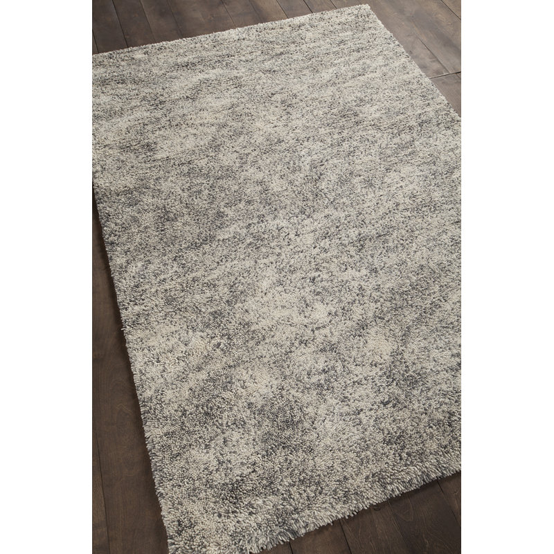 Izzie Wool Abstract Area Rug in Cream/Gray, 7'9" x 10'6"