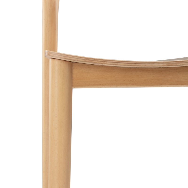 Monk Counter Stool with Solid Wood Frame
